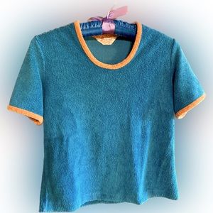 Vintage Gertrude Davenport Terry Cloth Top. Don’t miss designer beachwear!